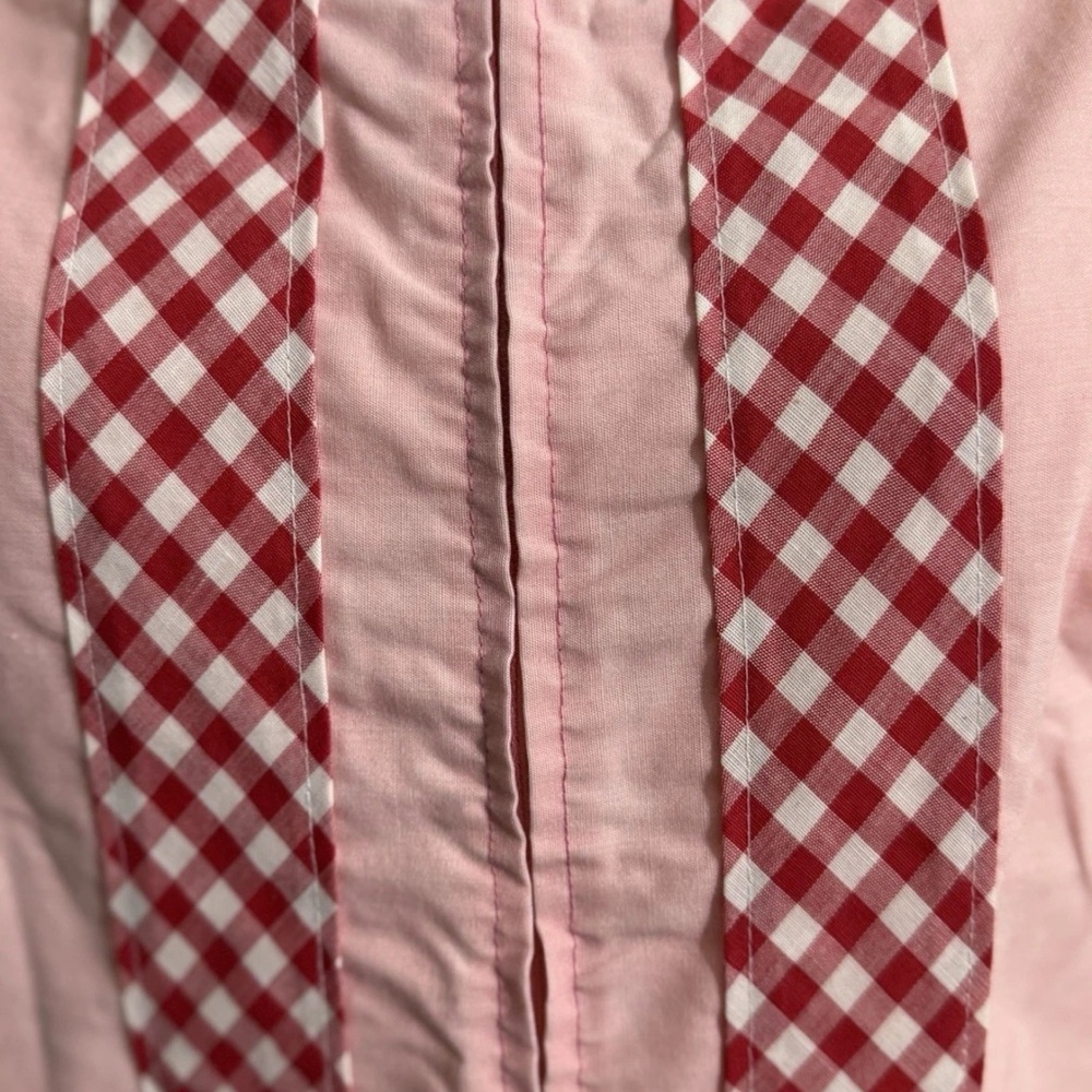 Vintage Komar for leisurely living house dress zipper pockets gingham - Picture 5 of 7